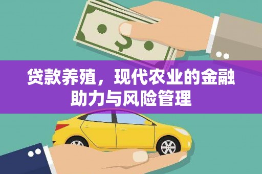 竹东贷款养殖，现代农业的金融助力与风险管理