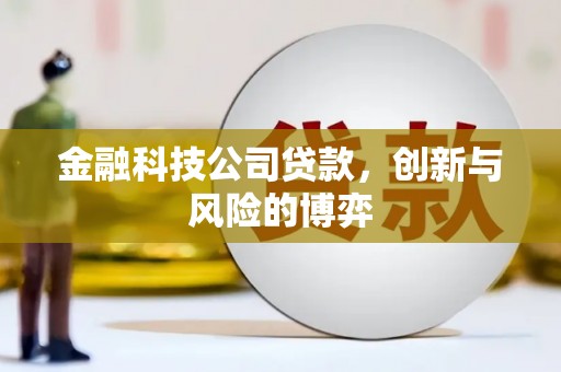 竹东金融科技公司贷款，创新与风险的博弈