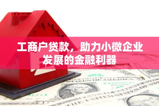 竹东工商户贷款，助力小微企业发展的金融利器