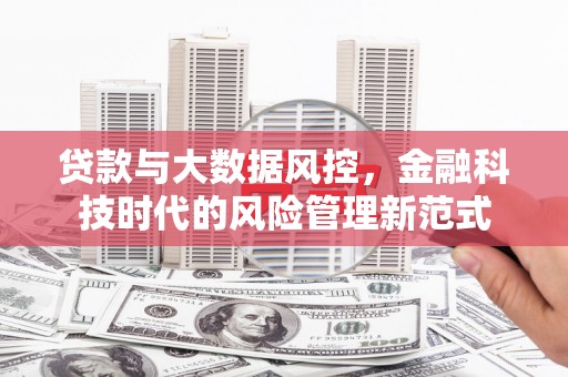 竹东贷款与大数据风控，金融科技时代的风险管理新范式