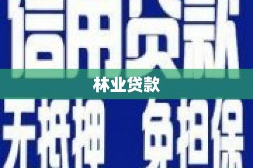 竹东林业贷款