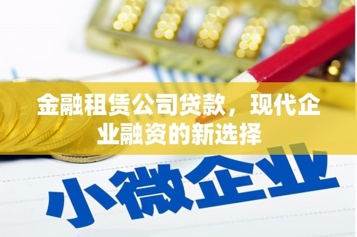 竹东金融租赁公司贷款，现代企业融资的新选择