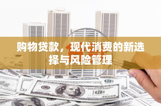 竹东购物贷款，现代消费的新选择与风险管理