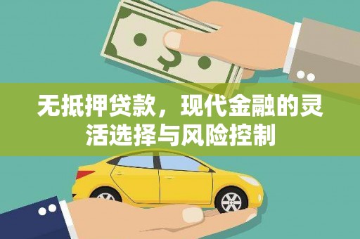 竹东无抵押贷款，现代金融的灵活选择与风险控制