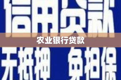 竹东农业银行贷款