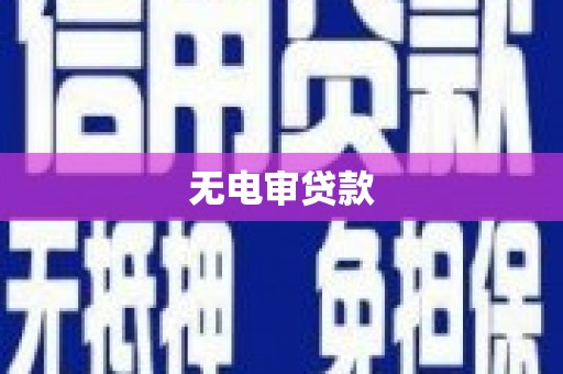 竹东无电审贷款