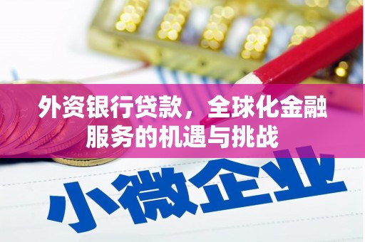 竹东外资银行贷款，全球化金融服务的机遇与挑战
