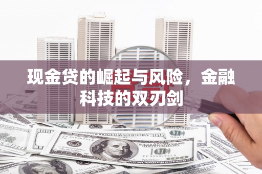 竹东现金贷的崛起与风险，金融科技的双刃剑