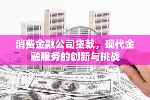 竹东消费金融公司贷款，现代金融服务的创新与挑战