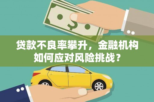 竹东贷款不良率攀升，金融机构如何应对风险挑战？