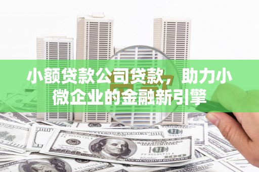 竹东小额贷款公司贷款，助力小微企业的金融新引擎