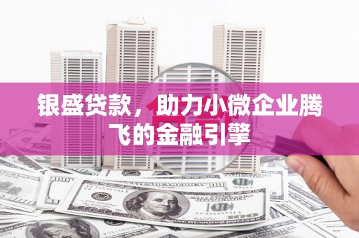 竹东银盛贷款，助力小微企业腾飞的金融引擎