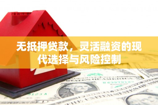 竹东无抵押贷款，灵活融资的现代选择与风险控制