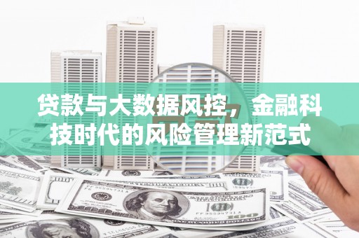竹东贷款与大数据风控，金融科技时代的风险管理新范式