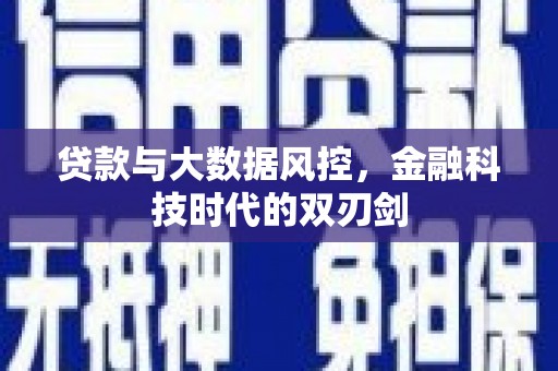 竹东贷款与大数据风控，金融科技时代的双刃剑