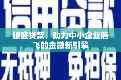 竹东银盛贷款，助力中小企业腾飞的金融新引擎