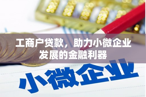 竹东工商户贷款，助力小微企业发展的金融利器
