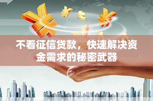 竹东不看征信贷款，快速解决资金需求的秘密武器