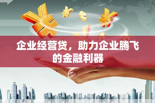 竹东企业经营贷，助力企业腾飞的金融利器