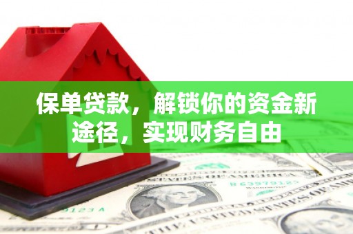 竹东保单贷款，解锁你的资金新途径，实现财务自由
