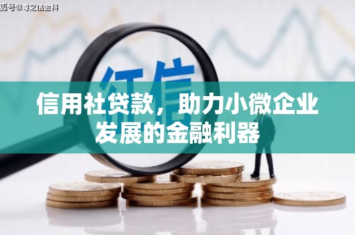 竹东信用社贷款，助力小微企业发展的金融利器