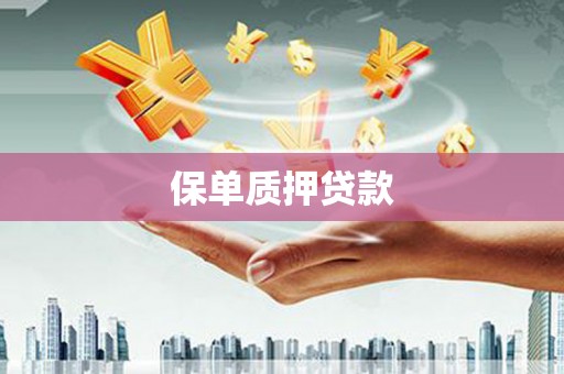 竹东保单质押贷款