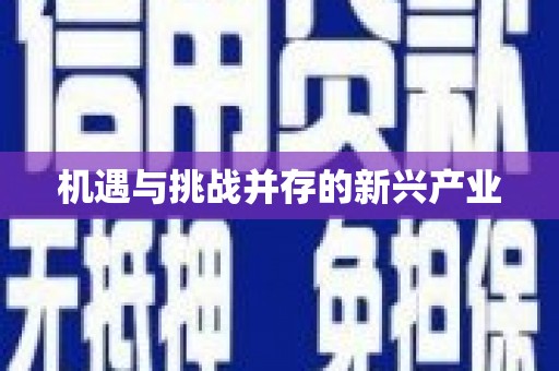 竹东机遇与挑战并存的新兴产业