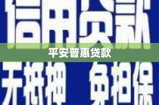 竹东平安普惠贷款